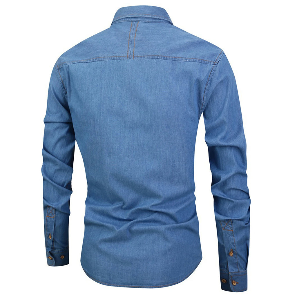 Chemise en jean manches longues - Boutique ÉclatsChic
