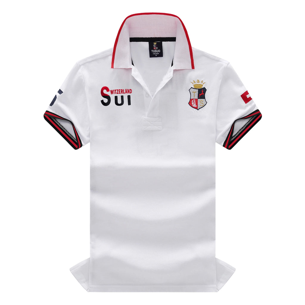 Polo de foot classique suisse 100 % coton - Boutique ÉclatsChic