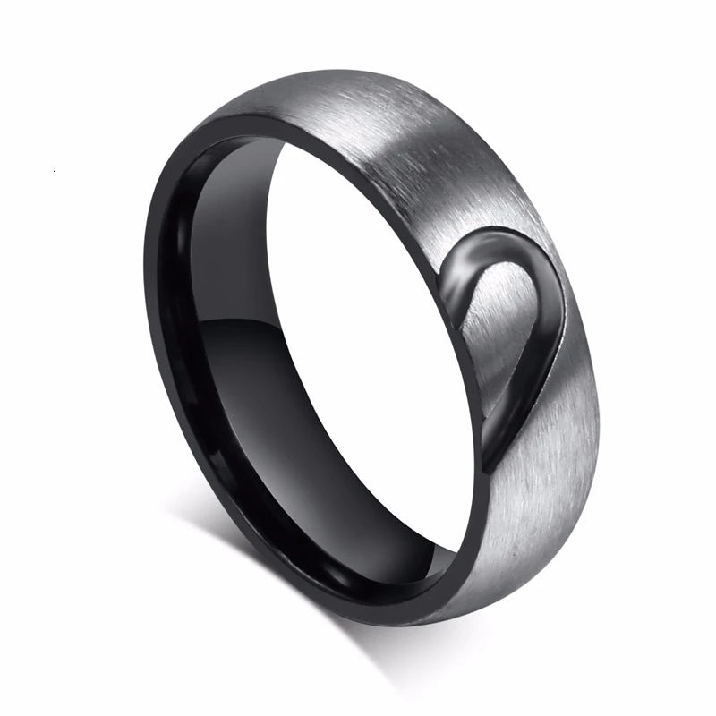 Bague pour couples Vnox en acier inoxydable - Boutique ÉclatsChic