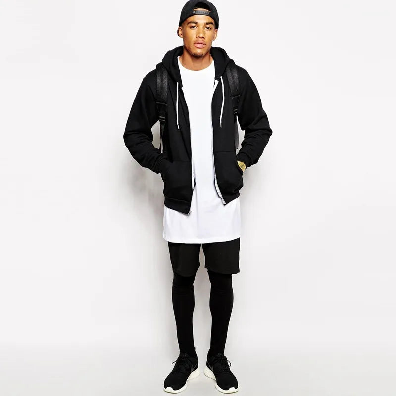 T-shirt long manches courtes style hip-hop - Boutique ÉclatsChic