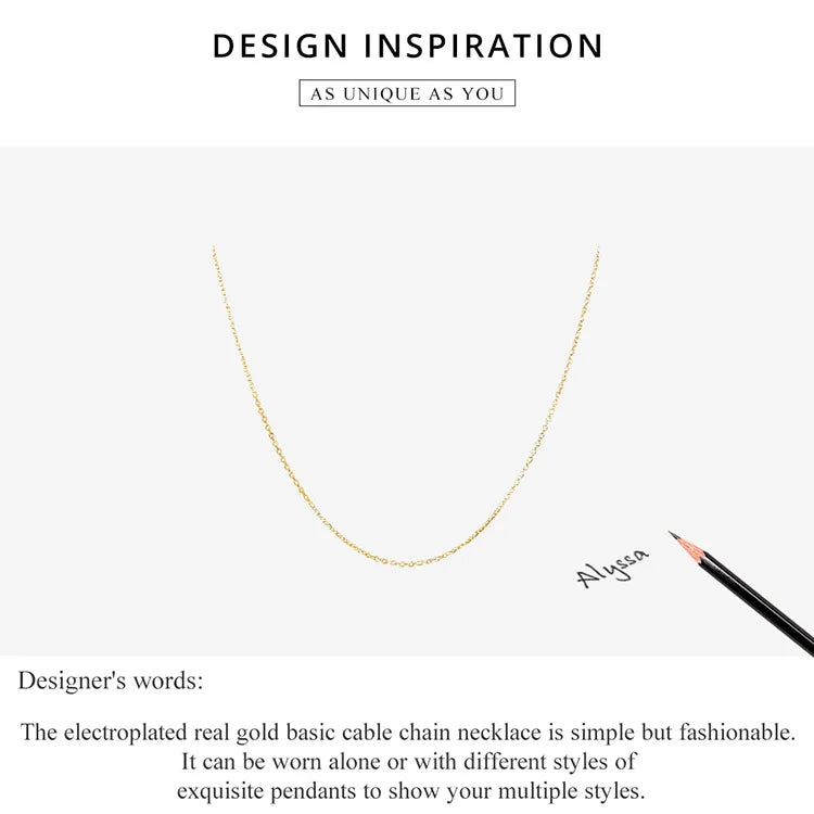 Collier argent sterling 925 BAMOER - Boutique ÉclatsChic