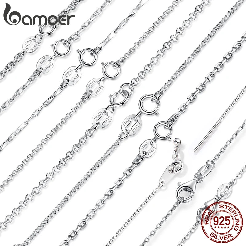 Collier argent sterling 925 BAMOER - Boutique ÉclatsChic