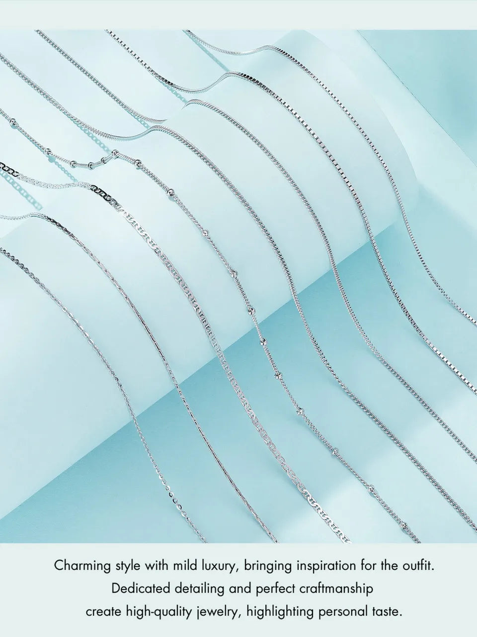 Collier argent sterling 925 BAMOER - Boutique ÉclatsChic