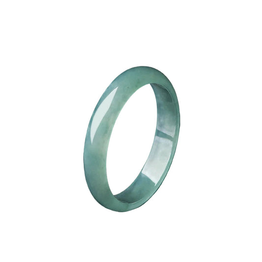 Bague en jade authentique bleu naturel - Boutique ÉclatsChic