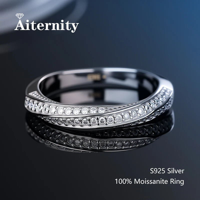 Bague argent sterling 925 Moissanite - Boutique ÉclatsChic